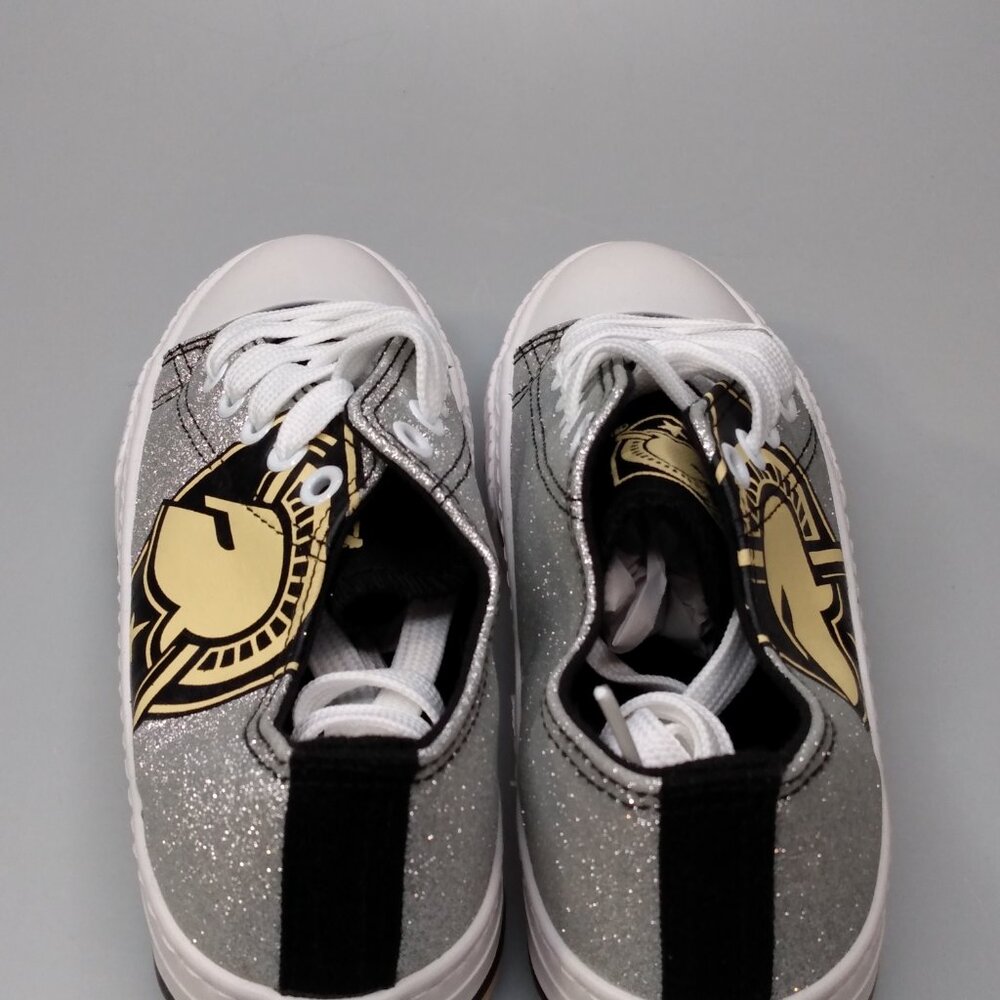 Foco Army Black Knights Womens Size 6 Low Top Glitter Print NCAA Canvas Sneakers - Picture 10 of 14